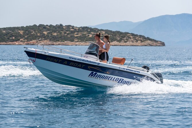 4-Hour Private Boat Rental Without Skipper at Agios Nikolaos - The briefing and help from Mirabello Boats