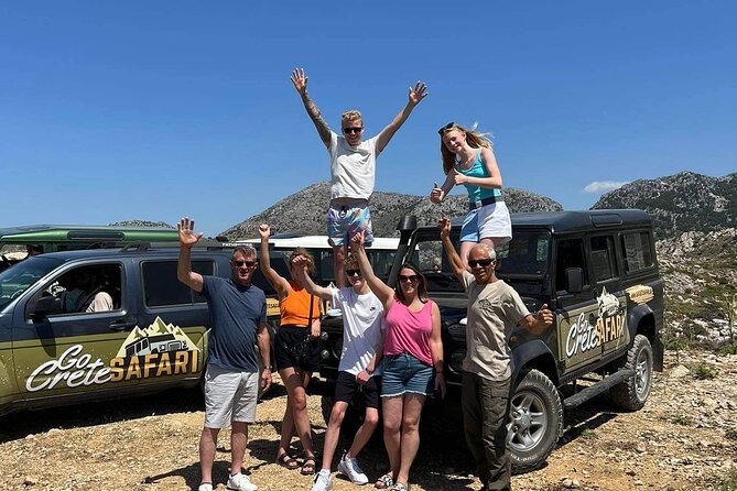 4x4 Landrover Safari Lasithi Plateau Free Pick up and Drop off - Sfendili and the village beneath the dam
