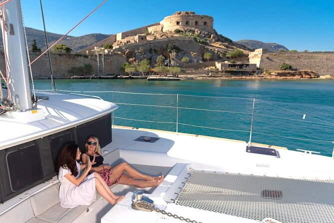 Ag. Nikolaos Catamaran to Spinalonga - Gourmet Meal & Water Toys - Spinalonga from the water
