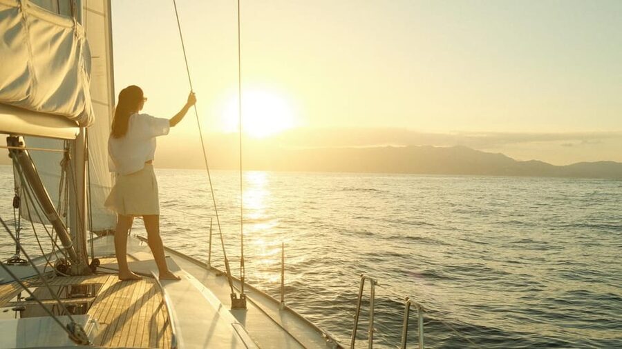 Agios Nikolaos: Golden Hour Sailboat Tour with Wine & Snacks - Kolokitha Bay is the heart of the afternoon