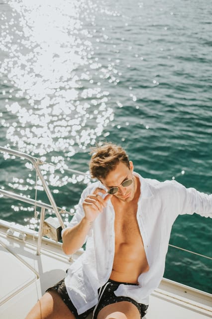 Agios Nikolaos: Golden Hour Sailboat Tour with Wine & Snacks - The first hour across Mirabello Bay