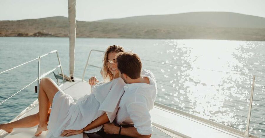 Agios Nikolaos: Mirabello Bay Sailing Cruise with Meal - Setting sail from Agios Nikolaos