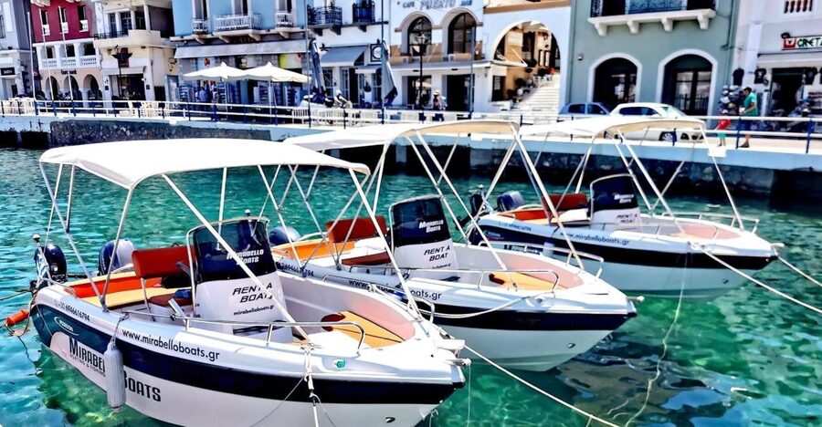 Agios Nikolaos: Motorboat or Speedboat Rental - Taking the helm from Agios Nikolaos