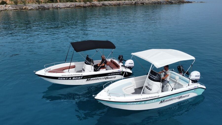 Agios Nikolaos: Motorboat or Speedboat Rental - Spinalonga and its fortress from the water