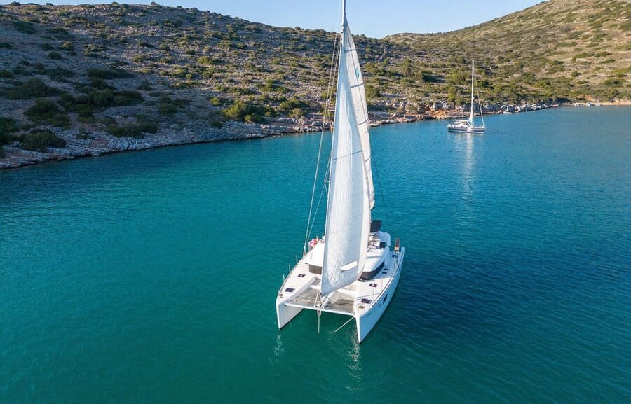 Agios Nikolaos: Private Catamaran Cruise with Meal & Drinks - Setting out from Agios Nikolaos Marina