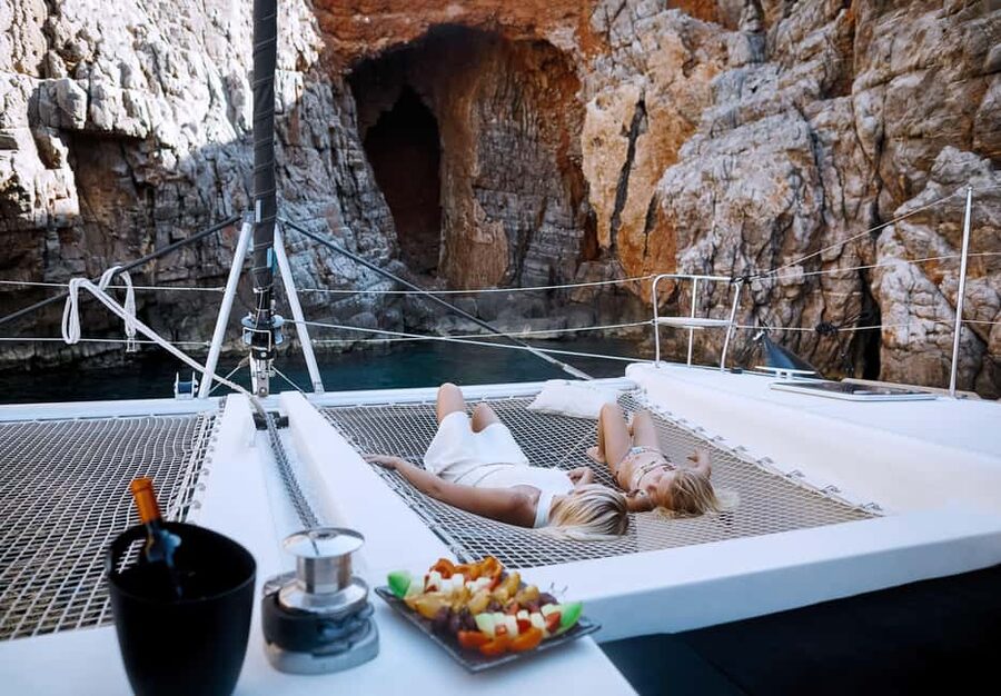 Agios Nikolaos: Spinalonga AM Catamaran Cruise with Lunch - Lunch from the boat’s kitchen