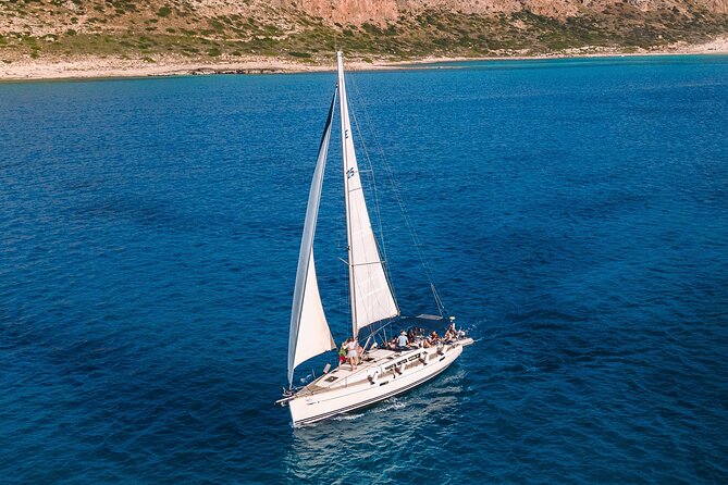 Balos Beach and Gramvousa island shared group Sailing Cruise - Gramvousa Island: your first swim and lunch aboard