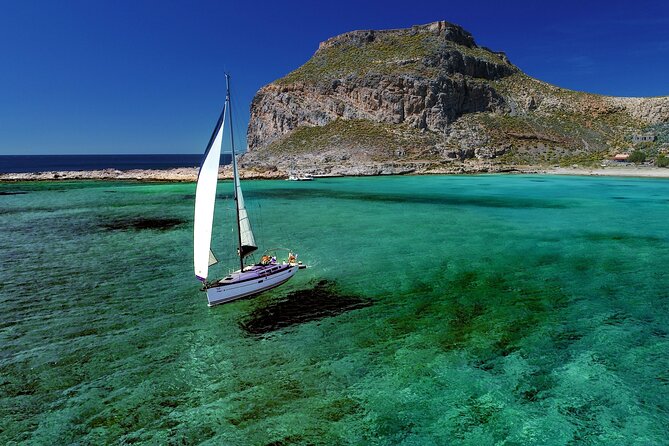Balos Beach and Gramvousa island shared group Sailing Cruise - Balos Lagoon: beautiful water, shallow swimming, and limited solitude