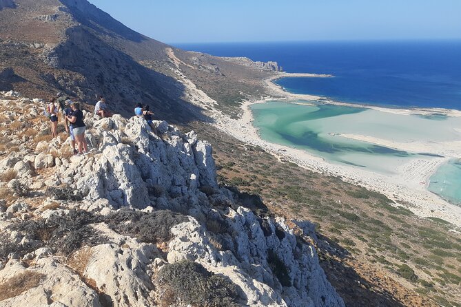 Balos & Falassarna Beach - Jeep Tour with Loungers and Lunch - Balos Lagoon from above, with no long descent