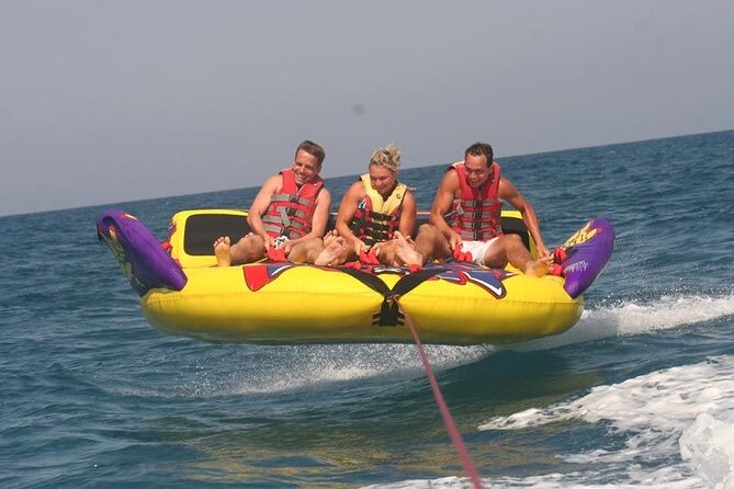 Banana Watersport Activity on the Beach at Rethymno - Rethymno beach makes the logistics easy