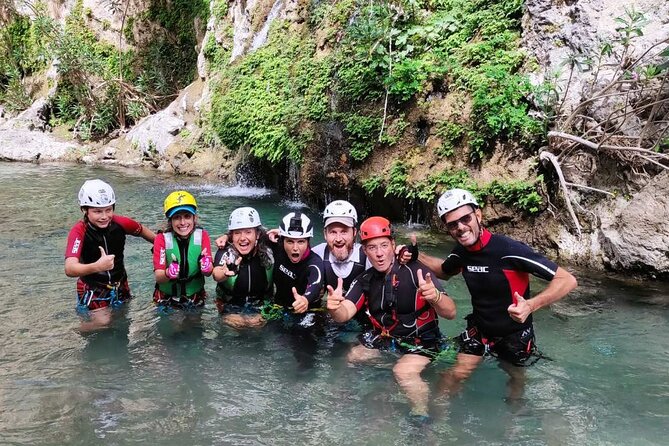 Canyoning in the water - Kourtaliotiko Gorge - Walking through the gorge to the Fairy Cave
