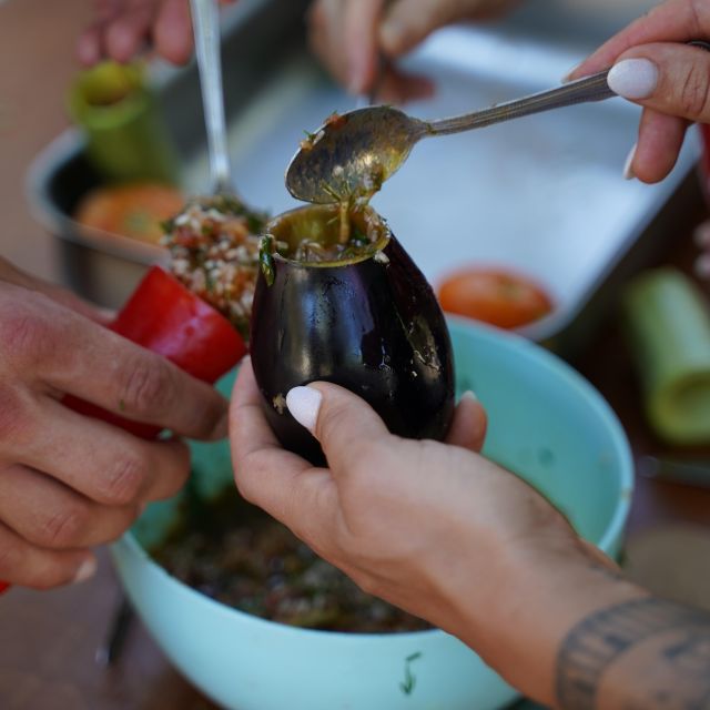 Chania: Authentic Cooking Class - From garden herbs to stuffed vegetables and dolmades