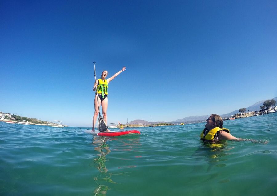 Chania: Boat Trip with Guided Snorkeling & Stand-Up Paddling - Stand-up paddling, sea scooters, and time in the water