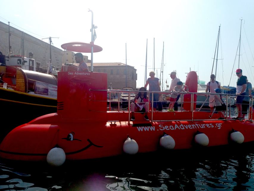 Chania: Semi-Submarine Boat Underwater Experience - A good choice for families and first-time boat riders