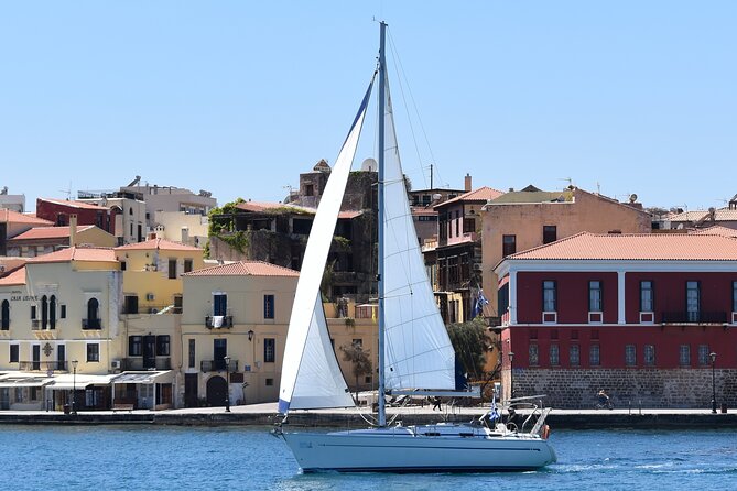 Chania shared Sailing cruise in a small group - The small-island stop and time in the water