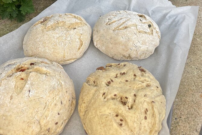 Chania Sourdough Bread Class - Olive Oil Tasting - Picking vegetables and building a Cretan lunch