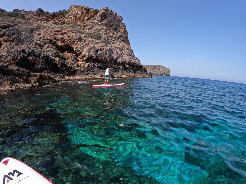 Chania: Stand-up Paddleboard Tour to Lazareta Island - Paddling out from New Chora