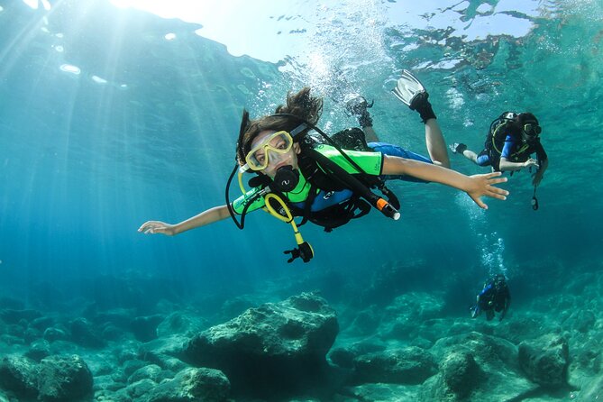 Crete-Chania: Snorkeling & Scuba Dive for Beginners by Boat - The Blue Cave stop gives snorkelers plenty to do