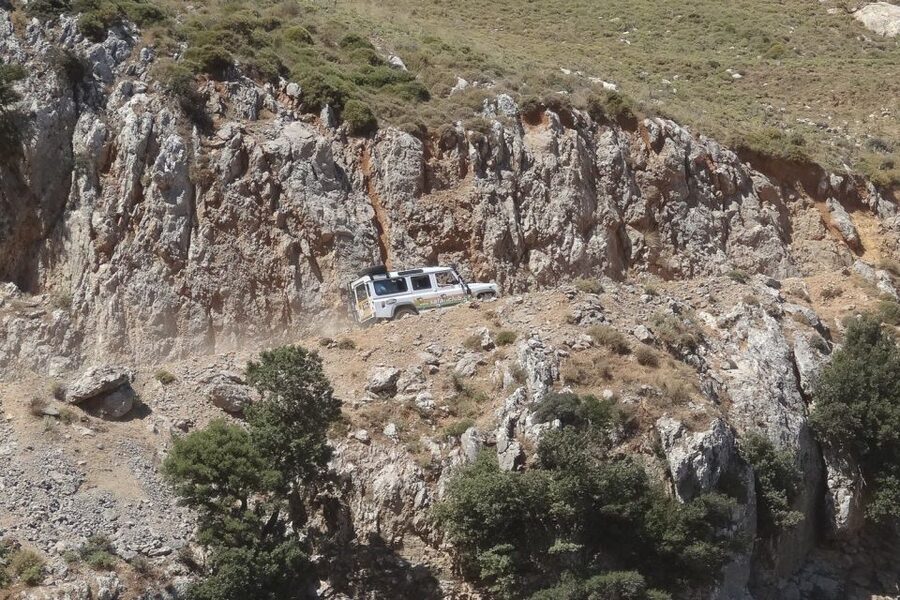 Crete: Land Rover Safari on Minoan Route - Down through Krassi and the olive groves