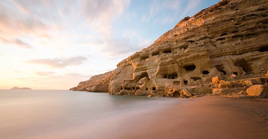 Crete: Matala Beach and Hippie caves, Red beach - Why Matala feels different from a standard beach stop