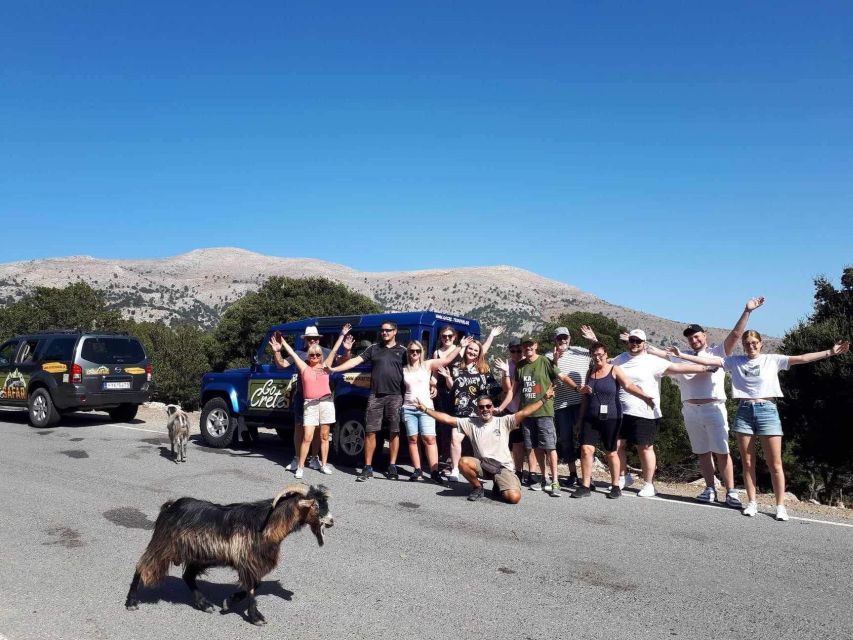 Crete: Milatos Cave Amazonas Zoo Park Jeep Safari Tour - A full day from hotel pickup to the hills