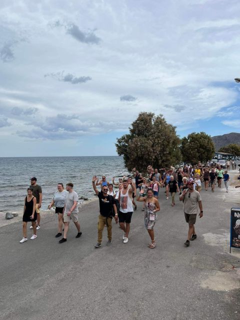 Crete: Milatos Cave Amazonas Zoo Park Jeep Safari Tour - Plaka and the view toward Spinalonga