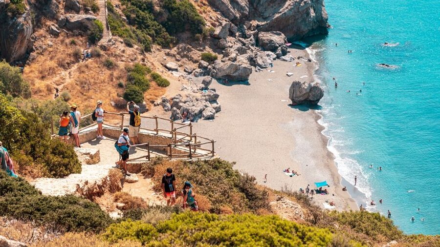 Crete: Preveli Tropical Beach and Palm Forest - Swimming, snorkeling, and the Stone of Lovers