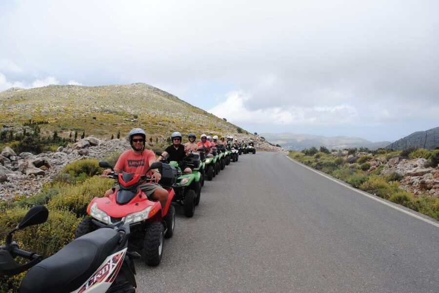 Crete: Quad Off-Road Tour to Villages with Hotel Transfers - Mochos, Potamos Beach, and village roads