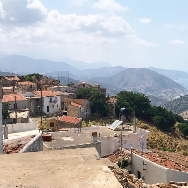 Crete: Quad Safari, Olive Mill with Tasting & Ghost Village - Following the cliff route above Agia Pelagia