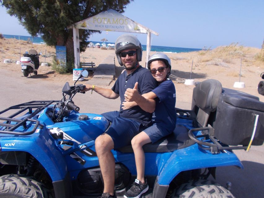 Crete: Quad Safari with Monastery, Malia Palace and Lunch - Finishing at Potamos Beach