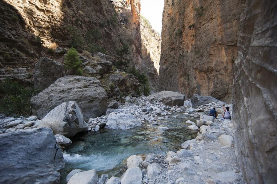 Crete: Samaria Gorge Hike - The ferry to Sfakia and the return north
