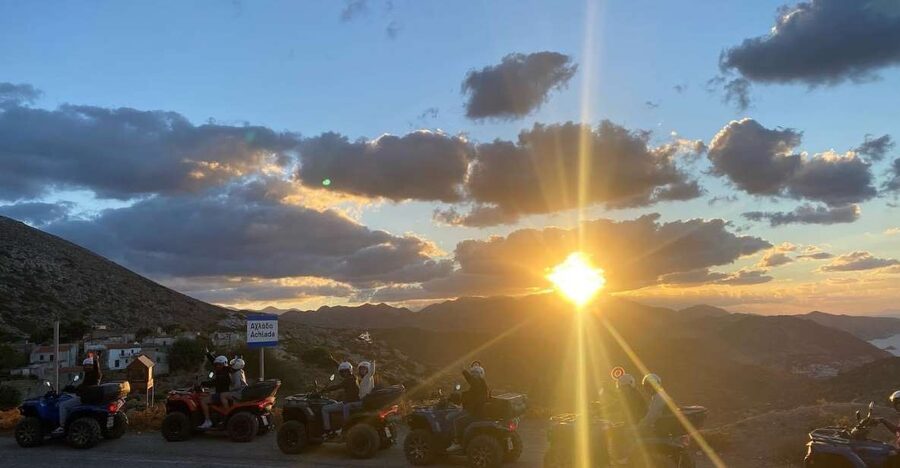 Crete: Sunset or Morning Quad with Local Products Tasting - From Agia Pelagia to the open Cretan hills