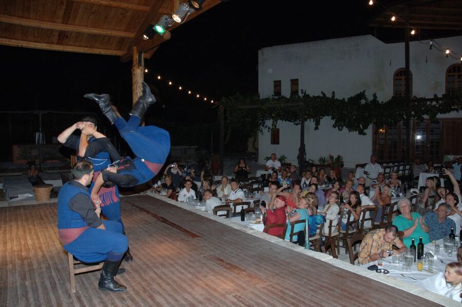 Crete: Traditional Dance Show and Buffet Dinner with Wine - The ride from the coast to the village