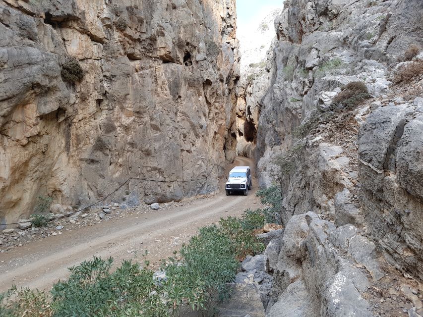 Crete: Tripitis Gorge South Crete Guided Jeep Safari - The mountain road reaches 850 meters