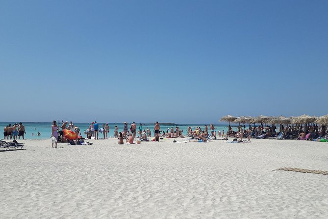 Elafonisi Beach - Private Tour to Pink Sands from Chania - Chrisoskalitissa Monastery above the sea