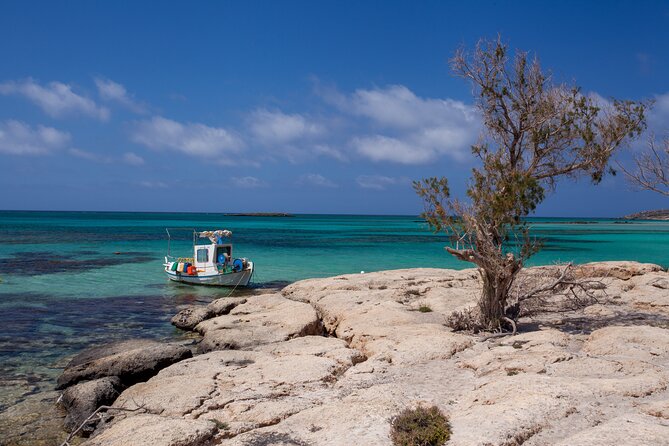 Elafonisi & Milia Mountain - Jeep Tour with Loungers and Lunch - Elafonisi Beach: three hours with shade secured