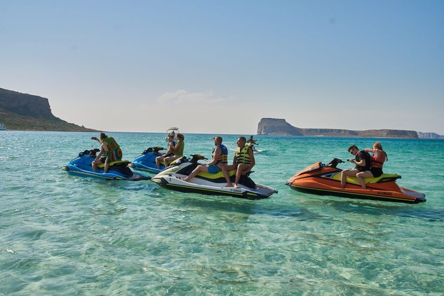 Falasarna: Jet Ski Safari to Balos Beach - Choosing between the three departure times