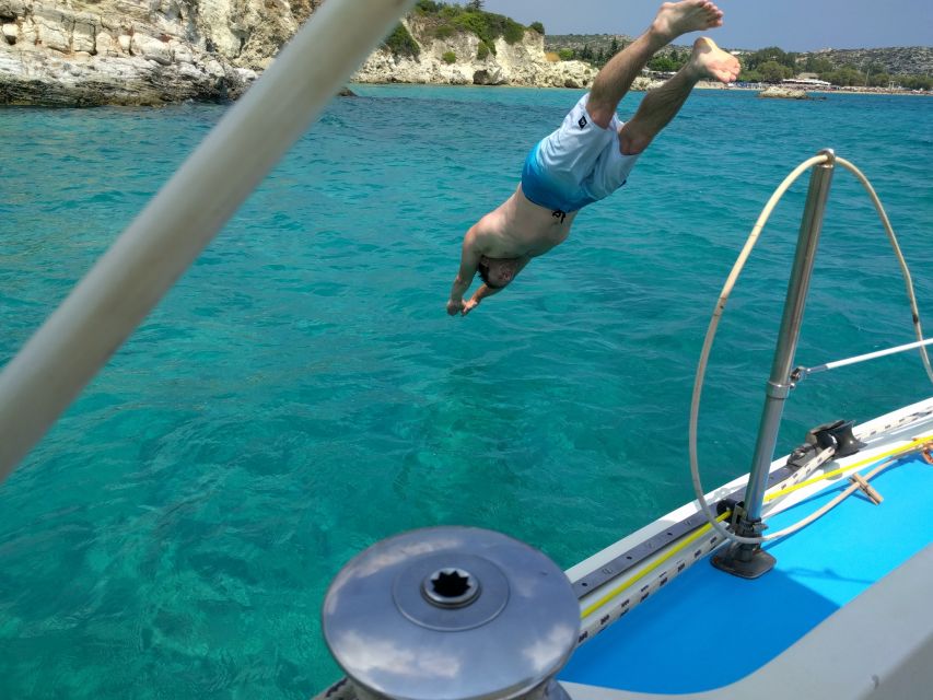 From Chania: Fully Private Sailing Cruise with Meal & Drinks - Lunch at anchor in Marathi Bay