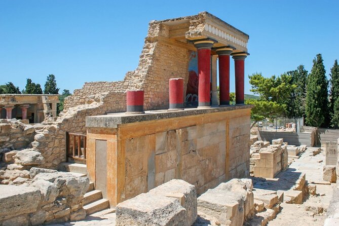 From chania : Knossos Palace & Archeological Museum Tour - Walking through the Palace of Knossos