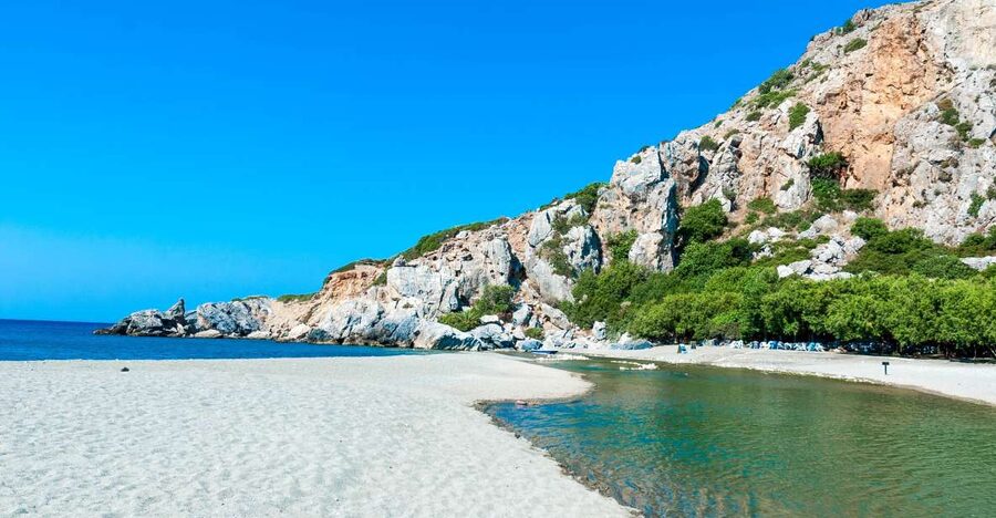 From Chania: Preveli Palm Beach Day Tour - A coffee stop in Asomatos or Spili