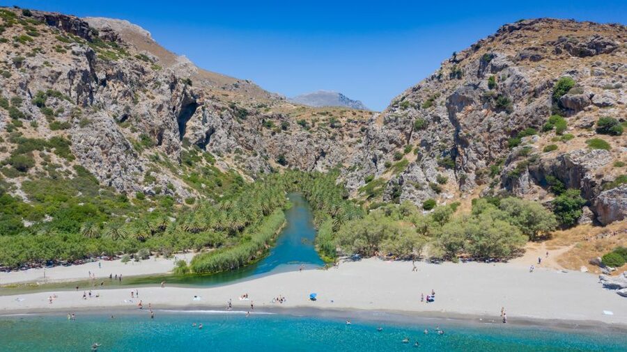 From Chania: Preveli Palm Beach Day Tour - Lunch and free time in Plakias