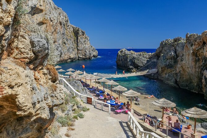 From Chania private trip to Spili-Kourtaliotiko-Kalypso beach - Spili and the lion-head fountains