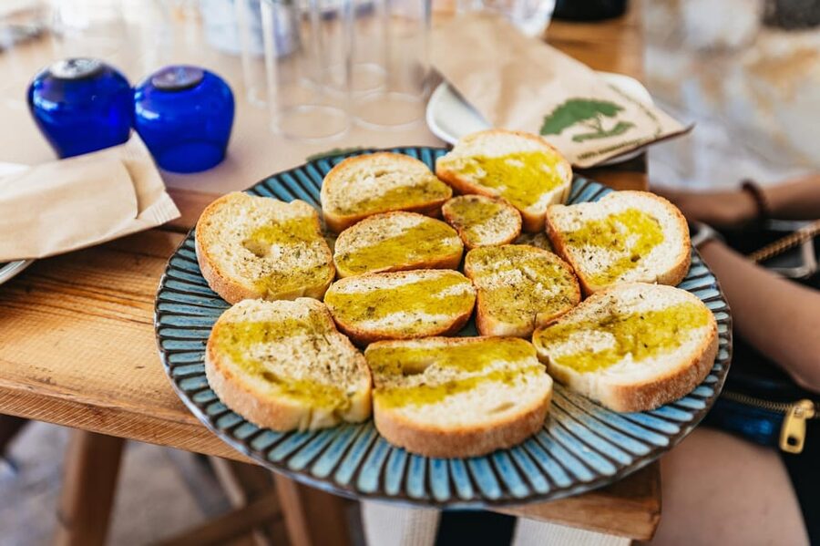 From Chania: Wine and Olive Oil Tasting Tour with Snacks - The ancient olive tree in Vouves