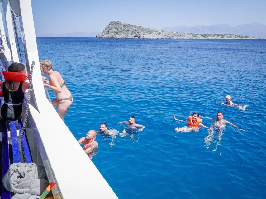 From Heraklion: Elounda, Kolokitha, and Spinalonga Boat Trip - Kolokitha Beach and turquoise water