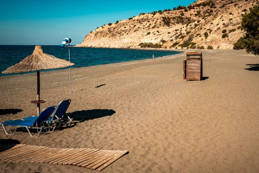 From Heraklion: Kritsa & Myrtos Villages East & South Crete - Myrtos Beach from 13:45 to 16:15