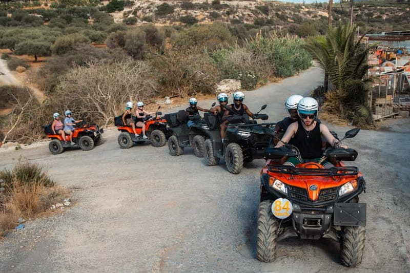 From Heraklion: Quad Safari Wild Crete Evening Tour - Along the coast toward Skotino Cave