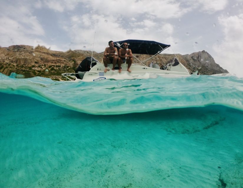 From Kissamos Port: Balos and Gramvousa Private RIB Cruise - Balos Lagoon, white sand and shallow turquoise water