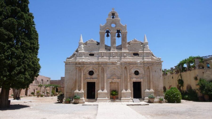 From Rethymno: Arkadi, Margarites, Melidoni Cave, and Axos - The Eleutherna route and the mountain views