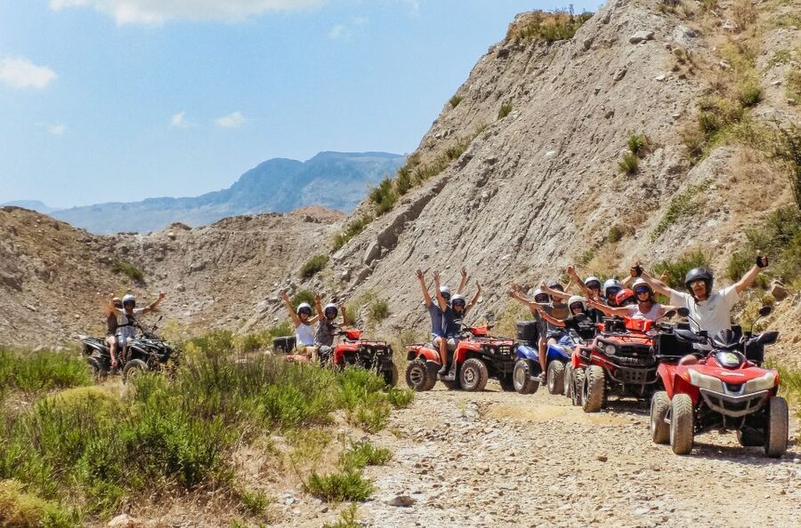 From Rethymno: Half-Day Quad Bike Safari - The summit pause and mountain views