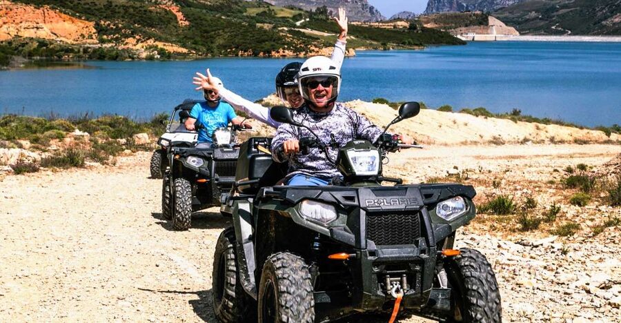 From Rethymno: Half-Day Quad Bike Safari - Pickup, briefing, and choosing your quad